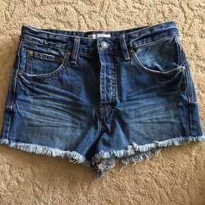 Free People Denim Short with Frayed Edges